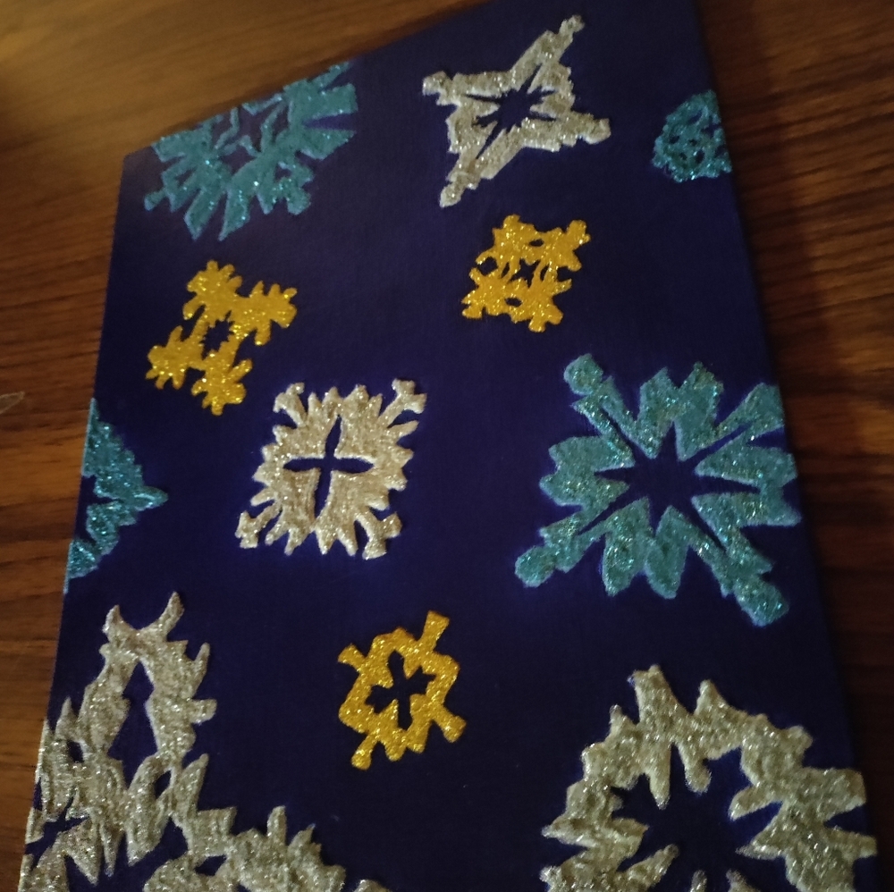 ❄️NEW Colorful Glitter Snowflake Art
